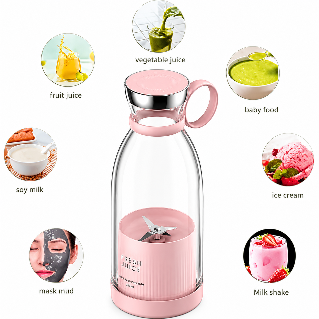 FreshBlend Portable Blender Bottle